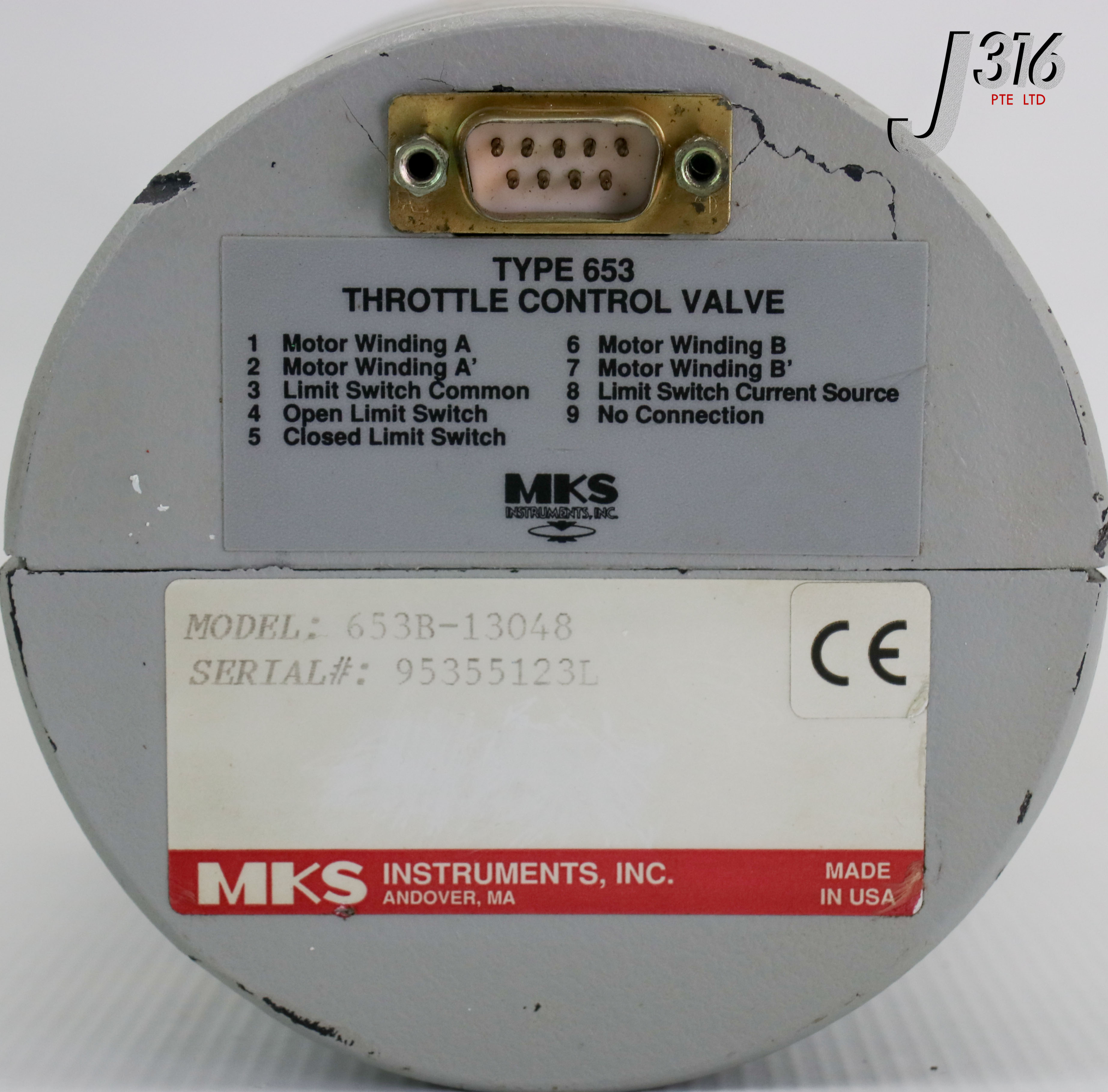 21664 MKS TYPE 653 THROTTLE CONTROL VALVE 653B-13048 | eBay
